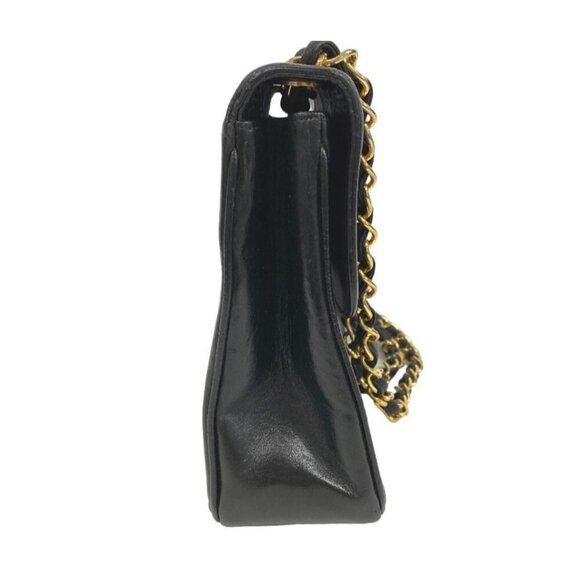 CHANEL Jumbo 24K GP Flap Bag Lambskin Vertical Quilt Chain Shoulder Bag Black - Picture 5 of 12